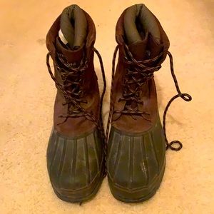 Was given a new pair of boots for an early Christmas gift.